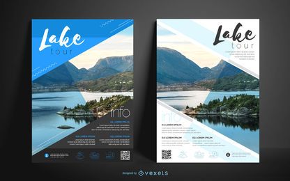 Lake business poster design Lake business poster design