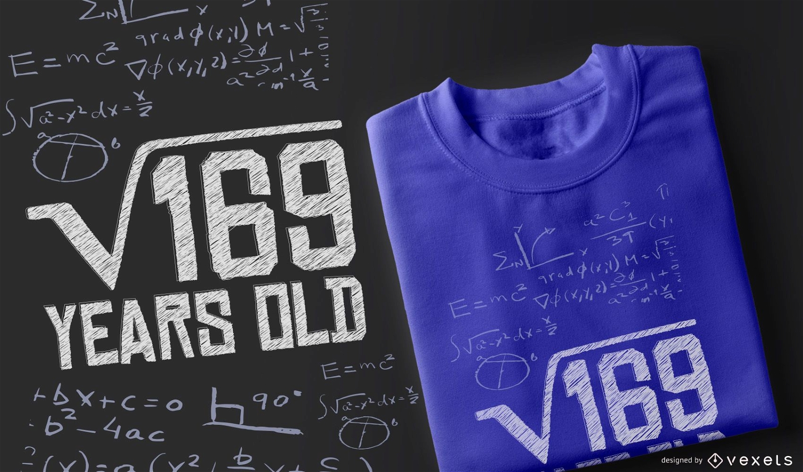 Design de camiseta de aniversário de matemática