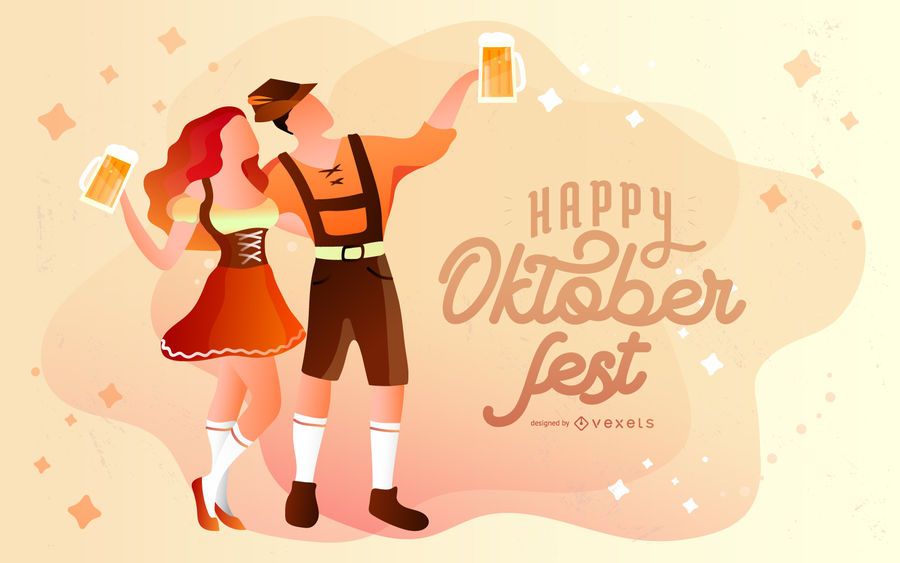 Happy oktoberfest illustration Happy oktoberfest illustration