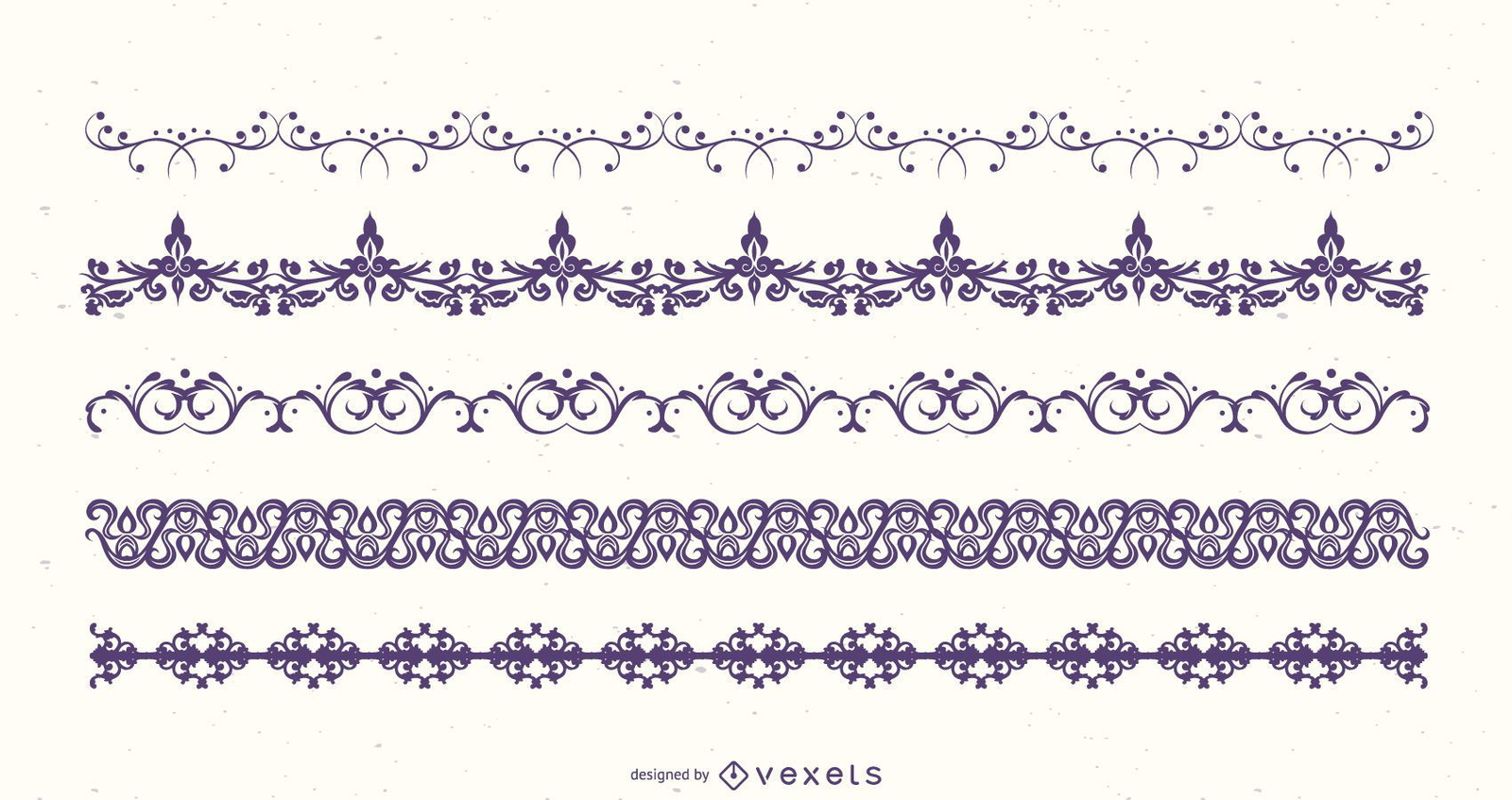 Download Floral Border Silhouette Pack - Vector download