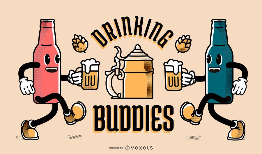 Oktoberfest drinking buddies banner Oktoberfest drinking buddies banner