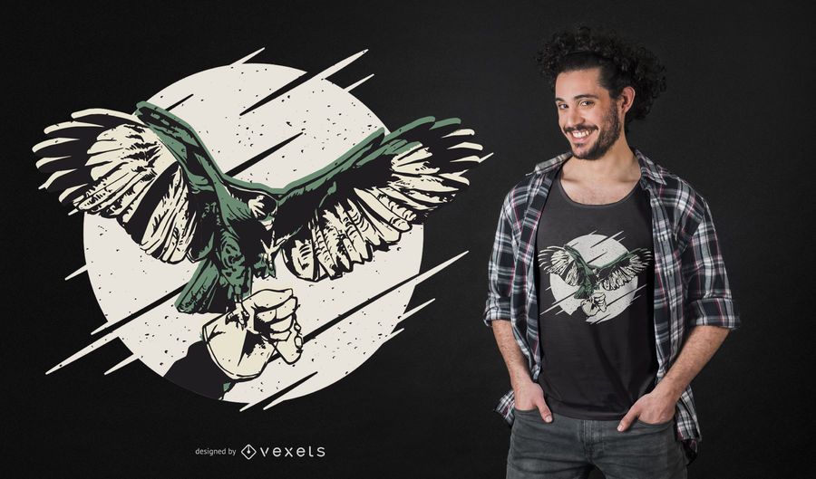 Falknerei-Falkent-shirt Entwurf Falknerei-Falkent-shirt Entwurf