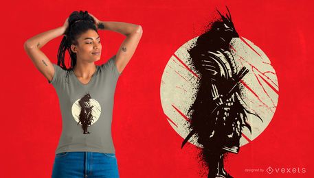 Diseño de camiseta splash Samurai Diseño de camiseta splash Samurai