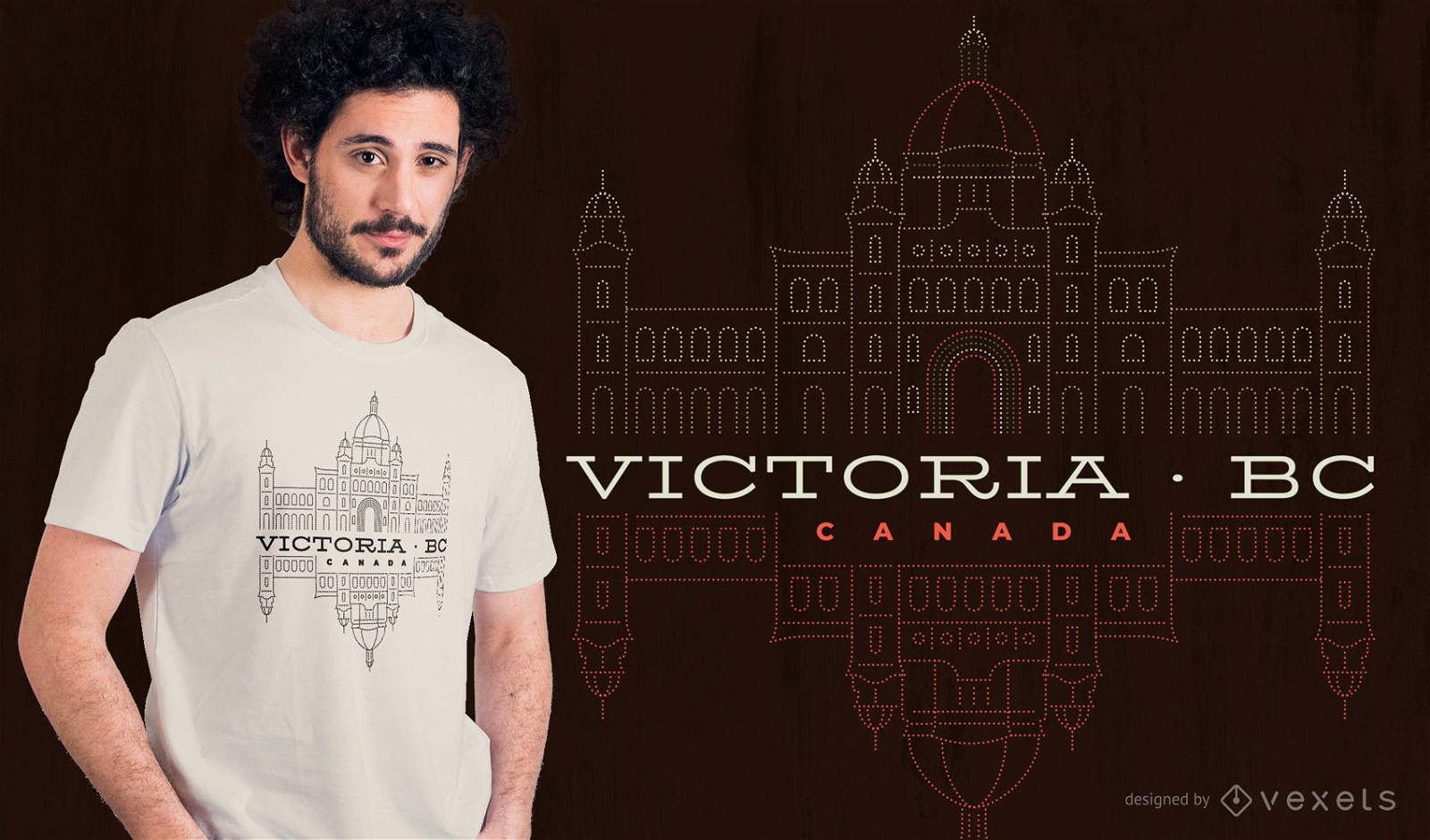 Victoria BC Kanada T-Shirt Design