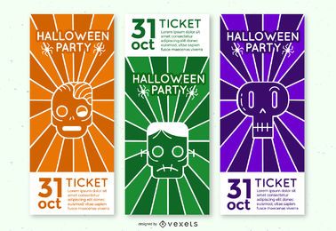 Set de entradas para la fiesta del monstruo de Halloween Set de entradas para la fiesta del monstruo de Halloween