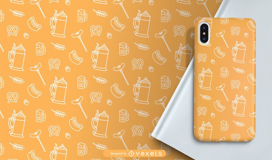 Oktoberfest line pattern design Oktoberfest line pattern design