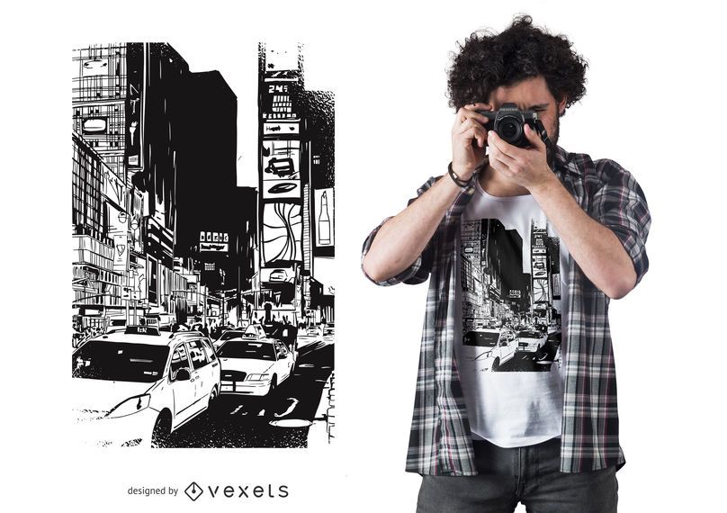 Time Square T-shirt Design Time Square T-shirt Design
