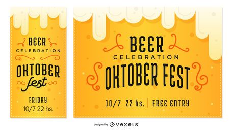 Oktoberfest Beer Banner Set Oktoberfest Beer Banner Set