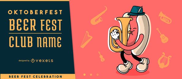 Oktoberfest Editable Invitation Vector Oktoberfest Editable Invitation Vector