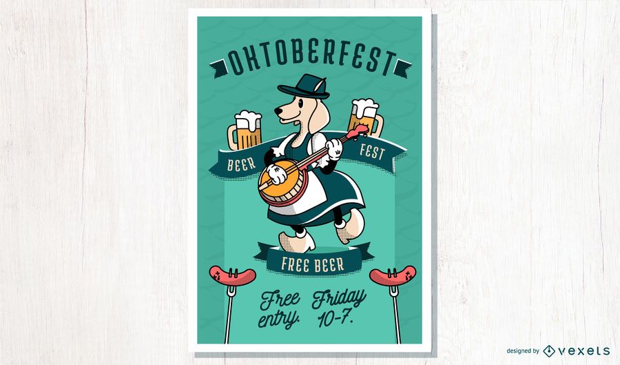 Oktoberfest Cartoon Plakatgestaltung Oktoberfest Cartoon Plakatgestaltung