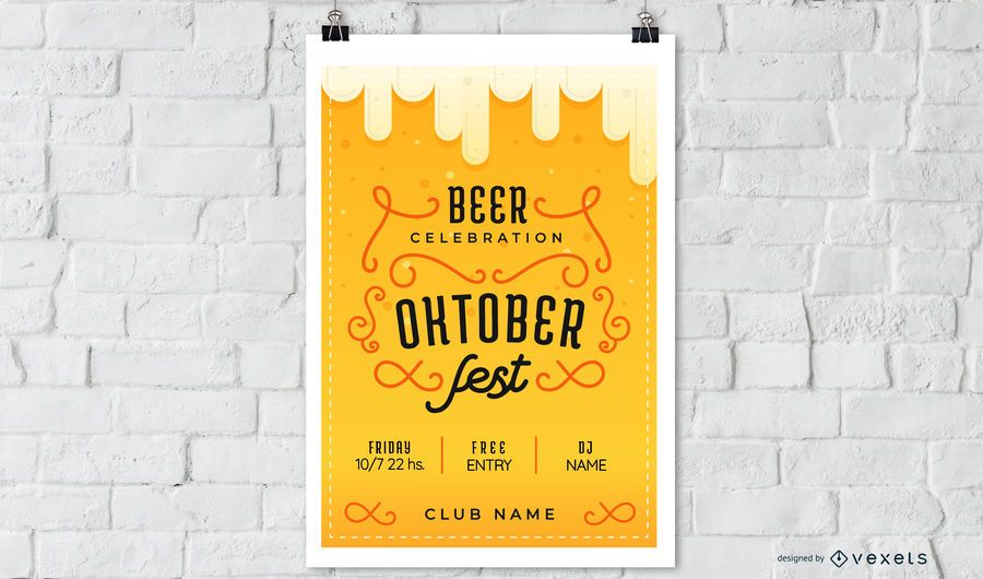Oktoberfest beer poster Oktoberfest beer poster