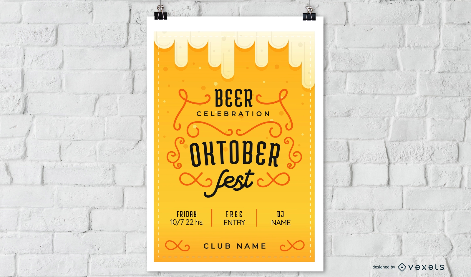 Cartel de cerveza Oktoberfest