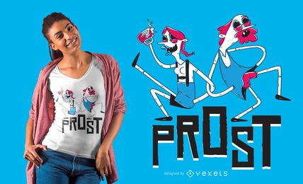 Design de t-shirt assustador casal oktoberfest Design de t-shirt assustador casal oktoberfest