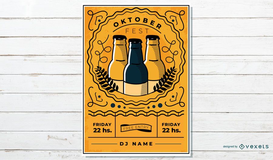 Cartel vintage Oktoberfest Cartel vintage Oktoberfest