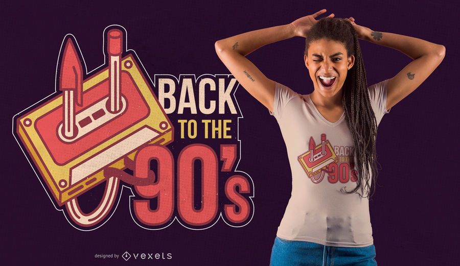Back to the 90's t-shirt design Back to the 90's t-shirt design