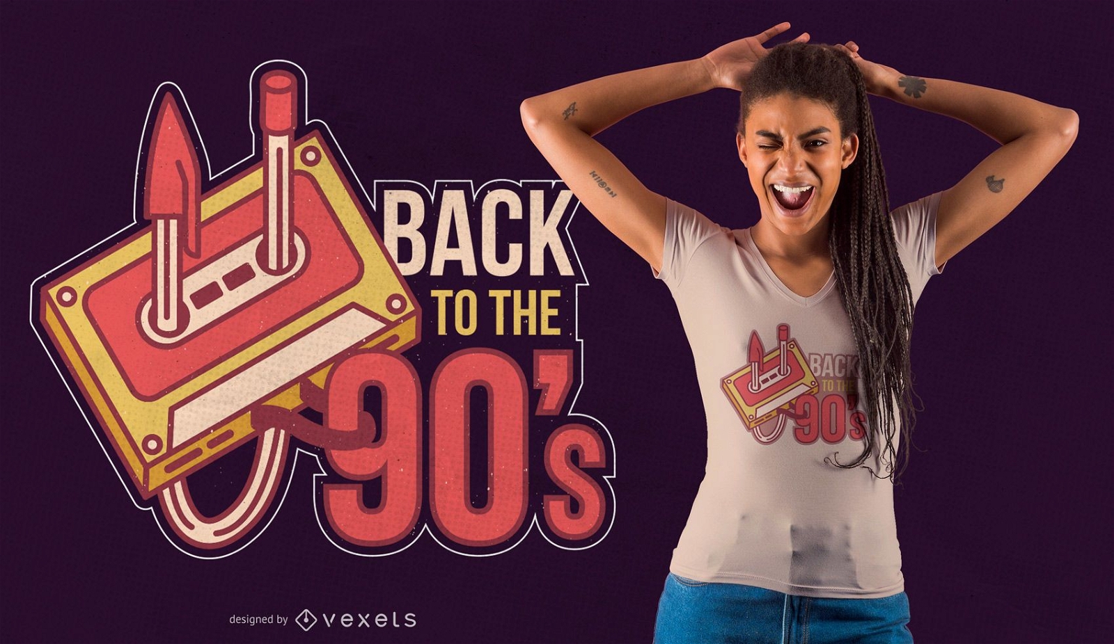 Back to the 90's t-shirt design