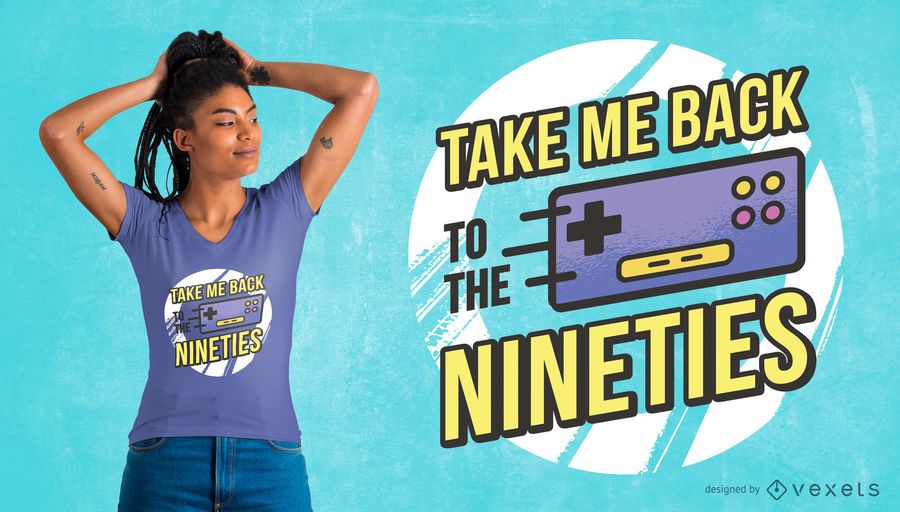 Back to the nineties t-shirt design Back to the nineties t-shirt design