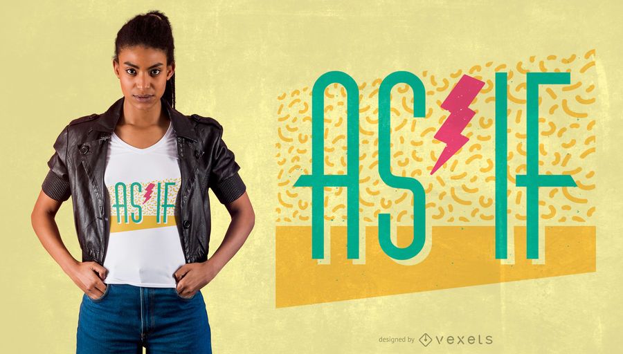 Como si fuera un diseño retro de camiseta Como si fuera un diseño retro de camiseta