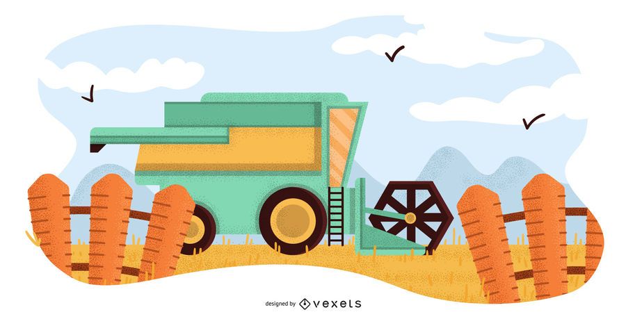 Farm machine illustration Farm machine illustration