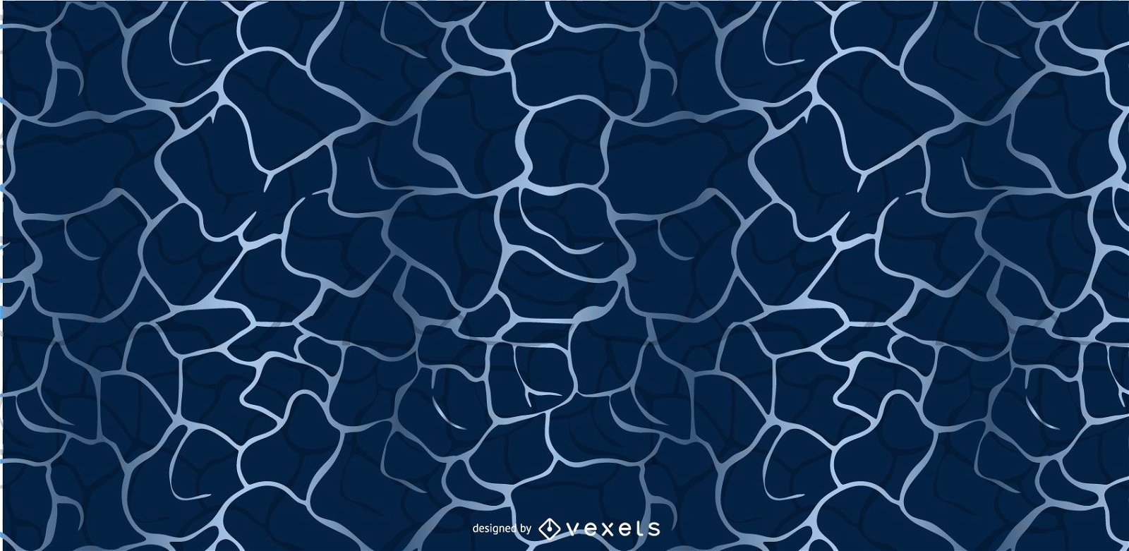 Deep blue sea pattern design