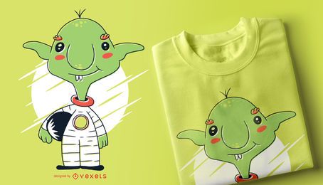 Projeto do t-shirt do astronauta do diabrete Projeto do t-shirt do astronauta do diabrete