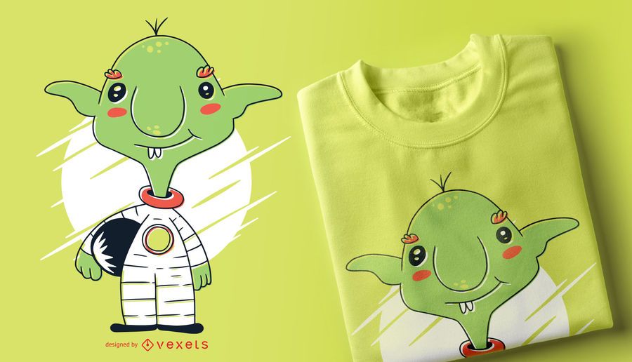 Projeto do t-shirt do astronauta do diabrete Projeto do t-shirt do astronauta do diabrete