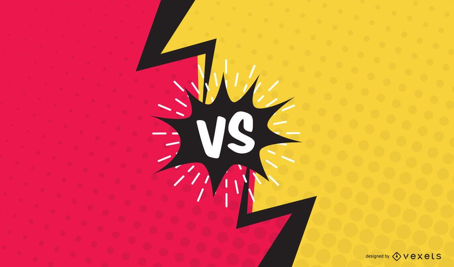 Versus Faceoff Comic Slide Vector Design Versus Faceoff Comic Slide Vector Design