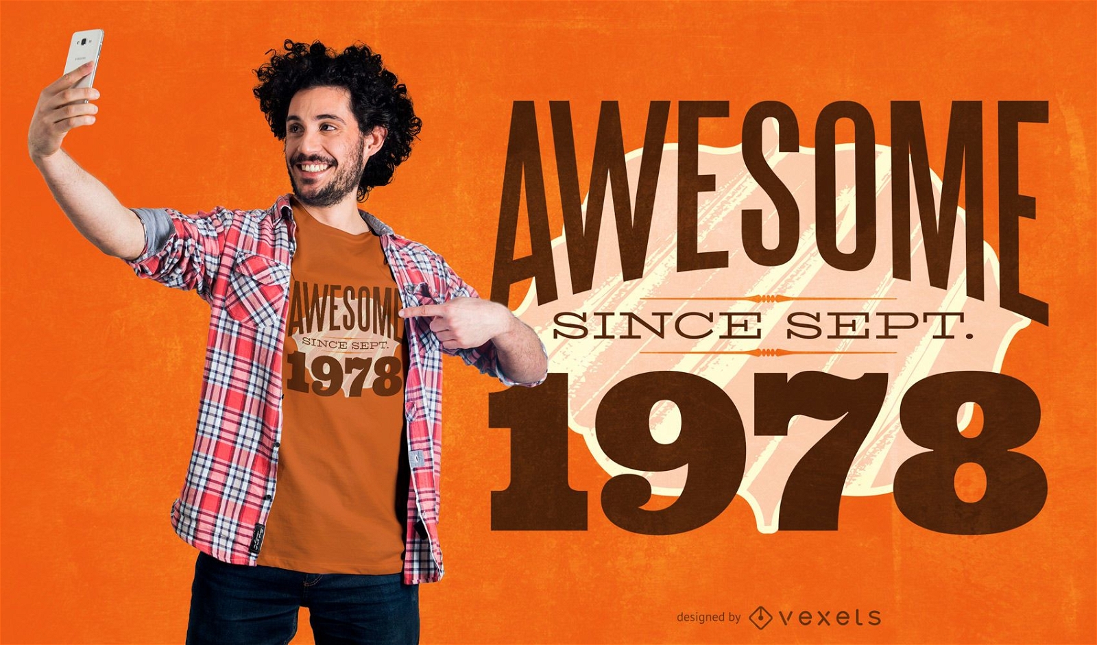 Awesome year quote t-shirt design
