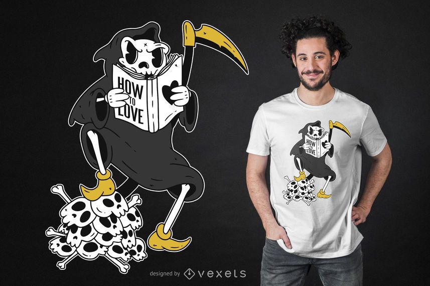 Diseño de camiseta divertida Grim Reaper Diseño de camiseta divertida Grim Reaper