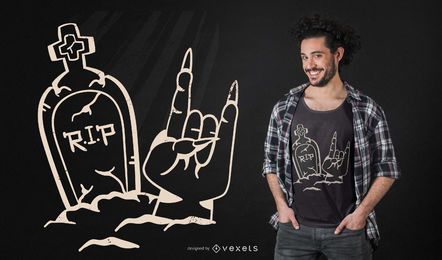 Rock Grabstein T-Shirt Design Rock Grabstein T-Shirt Design