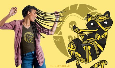 Cute mummy cat t-shirt design Cute mummy cat t-shirt design