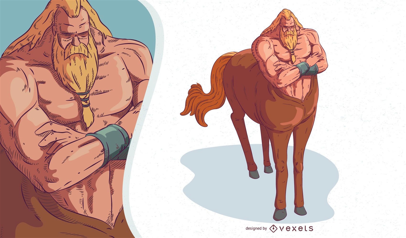 Ilustración de Centauro de criatura mítica