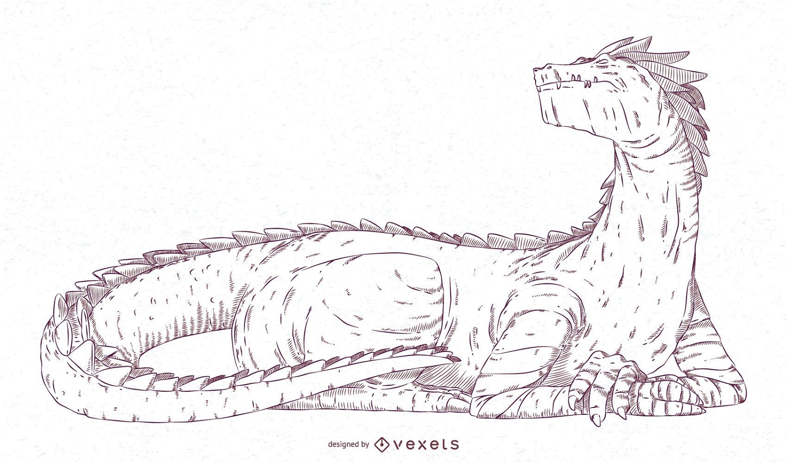 Desenho de ilustração de Dragon Stroke