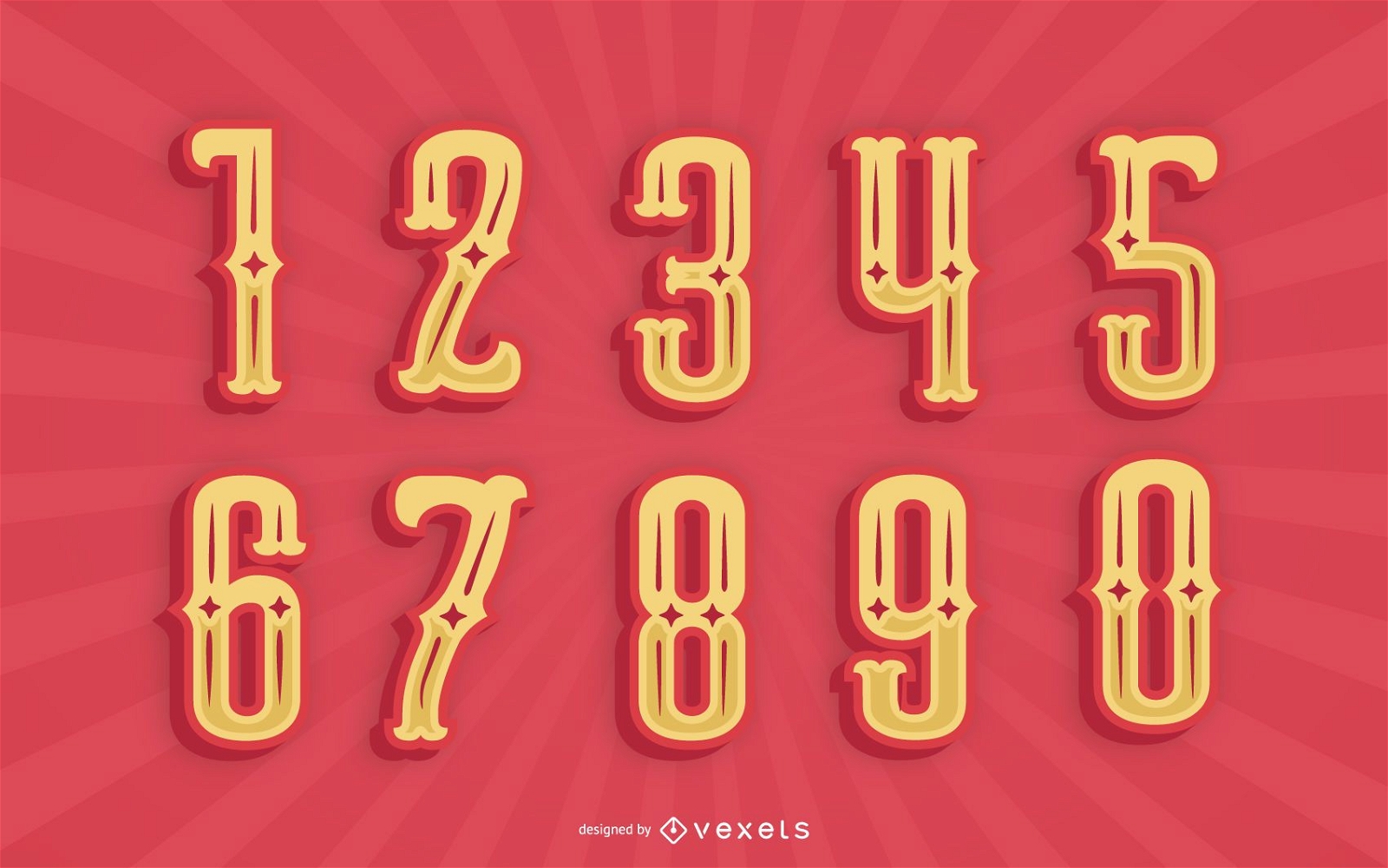 Mexican Style Alphabet Number Pack