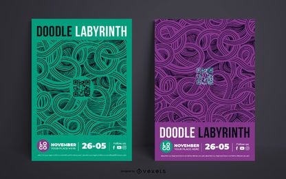 Event Double Poster Template Design