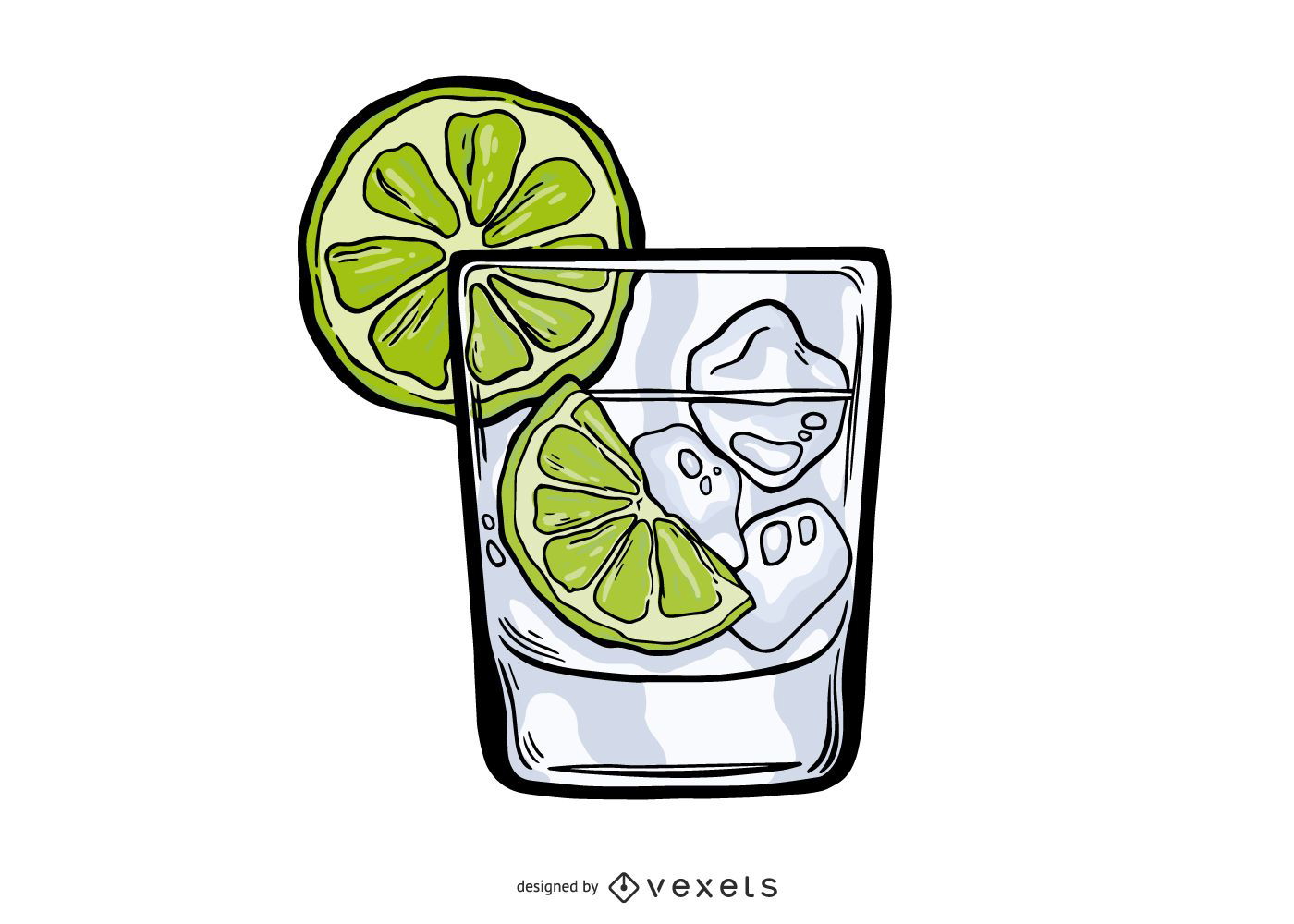 Gin Tonic Illustration Design