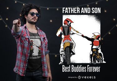 Vater-Sohn-bester Freund-T-Shirt Entwurf Vater-Sohn-bester Freund-T-Shirt Entwurf