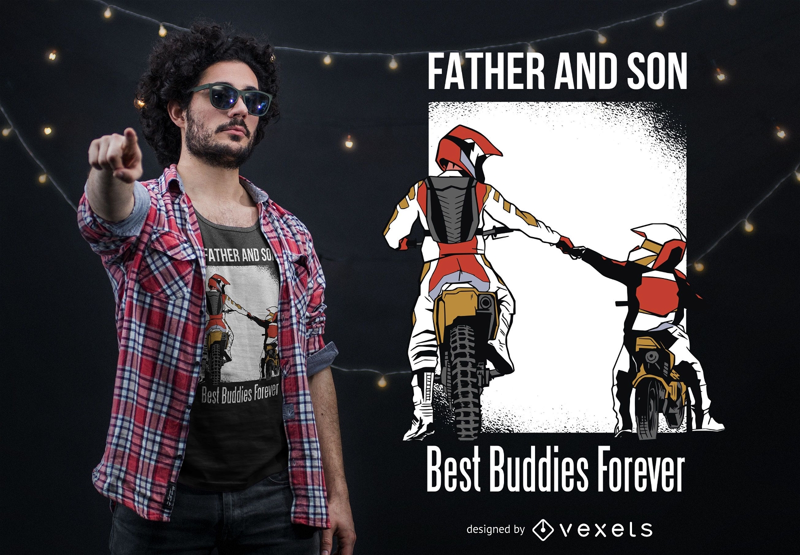 Dise?o de camiseta Father Son Best Buddies
