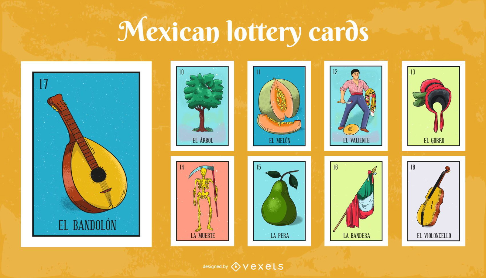 Mexikanische Lotteriekarten Pack #2