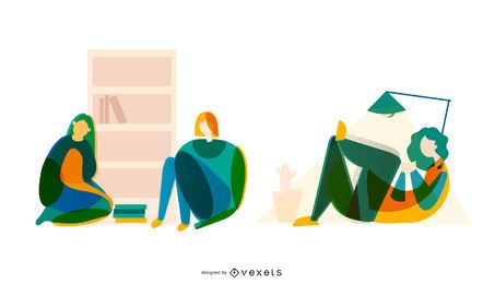 Conjunto de vetores de alunos abstratos