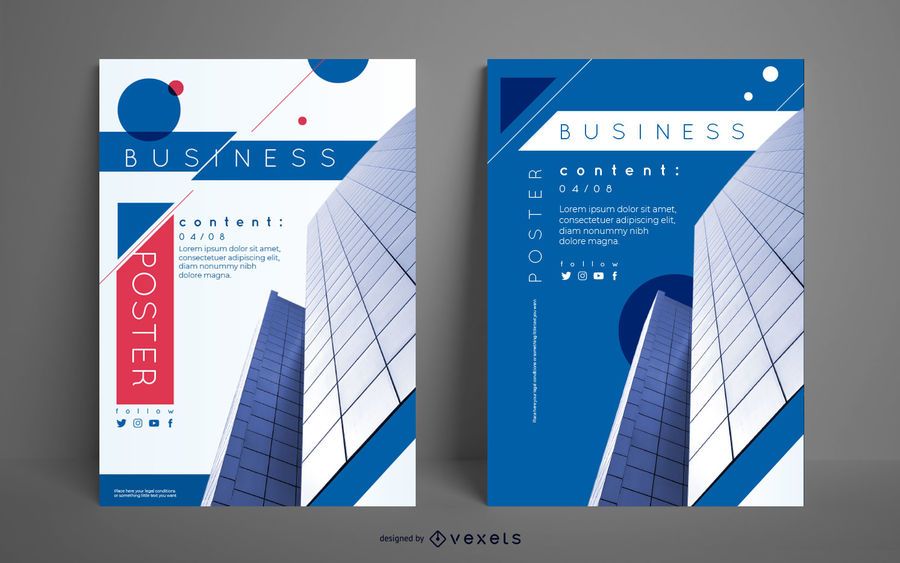 Conjunto de cartaz de construção de negócios Conjunto de cartaz de construção de negócios