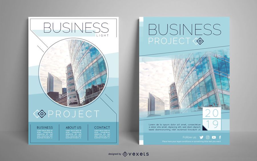 Business Project Editable Poster Set Business Project Editable Poster Set