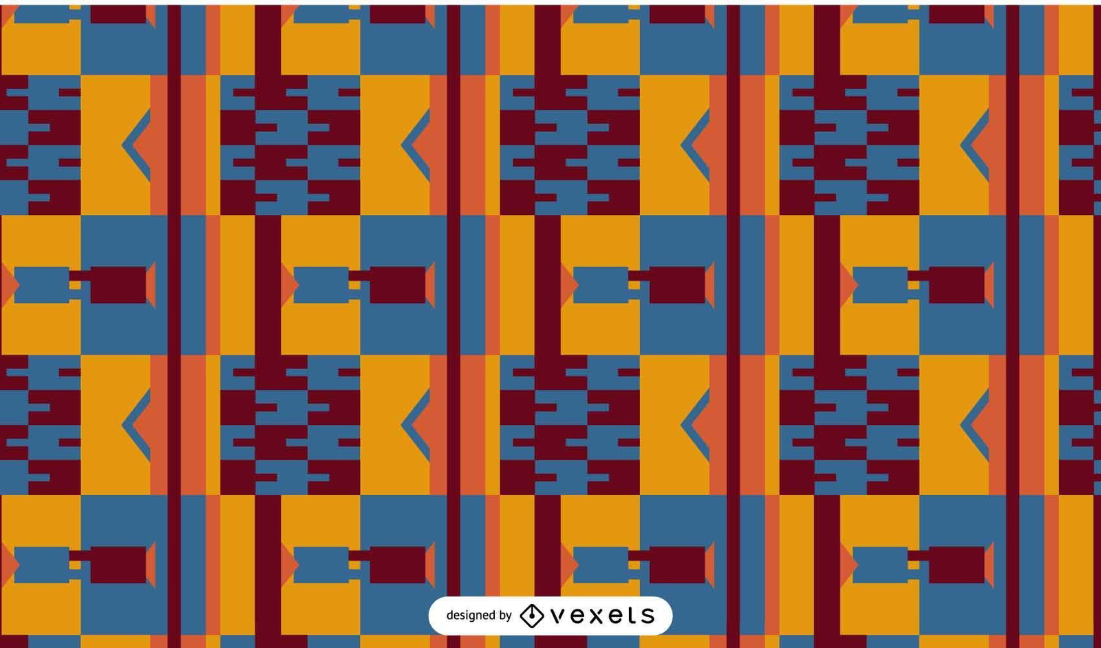 Abstract pattern kente design