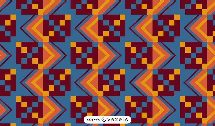 Kente Cloth Pattern Design - Vector Download