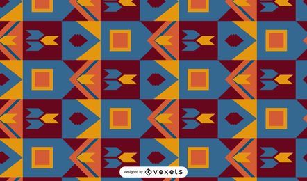 Kente buntes Musterdesign
