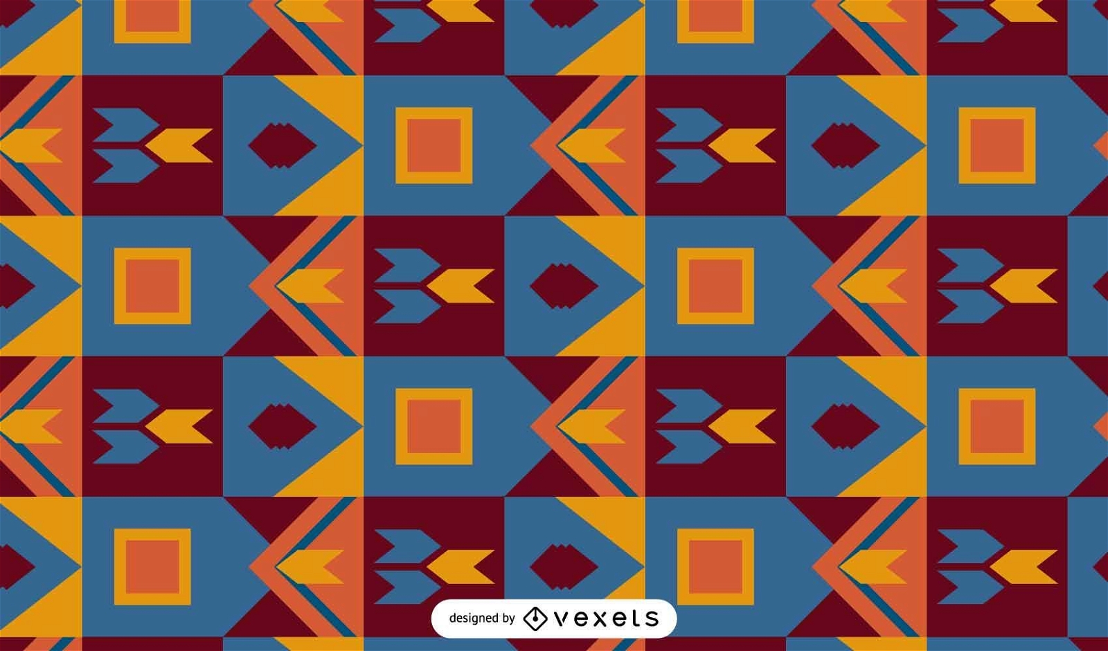 Kente colorful pattern design