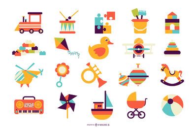 Toys vector collection