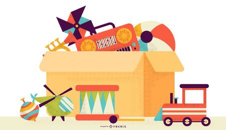 Spielzeug bunte Illustration Spielzeug bunte Illustration