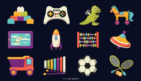 Children Toys Vector Collection