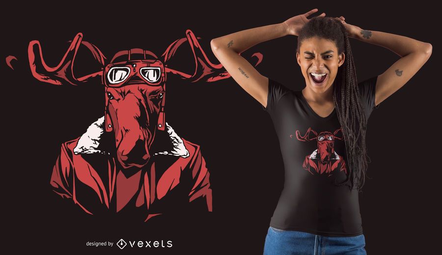 Dark Moose T-shirt Design Dark Moose T-shirt Design